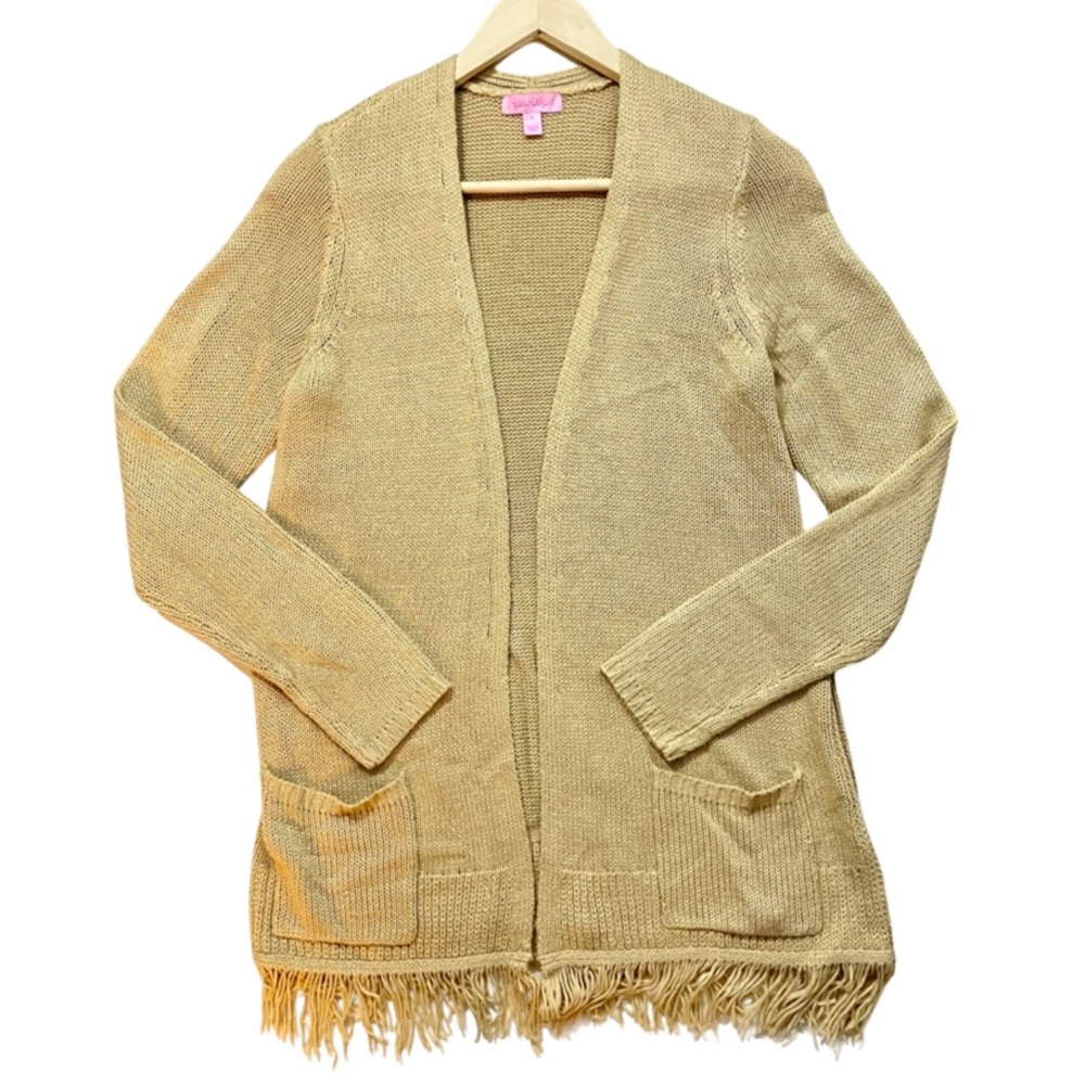 Lilly Pulitzer Feria Metallic Fringe Cardigan - Picture 3 of 6
